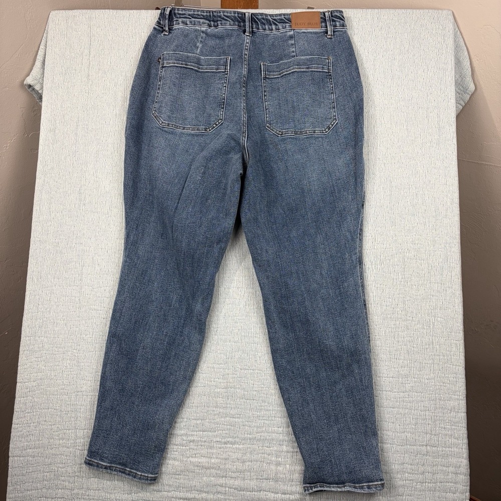 Judy Blue Women's Size 14W Relaxed Fit Stretch Jeans Blue Denim High Rise - Picture 9 of 11